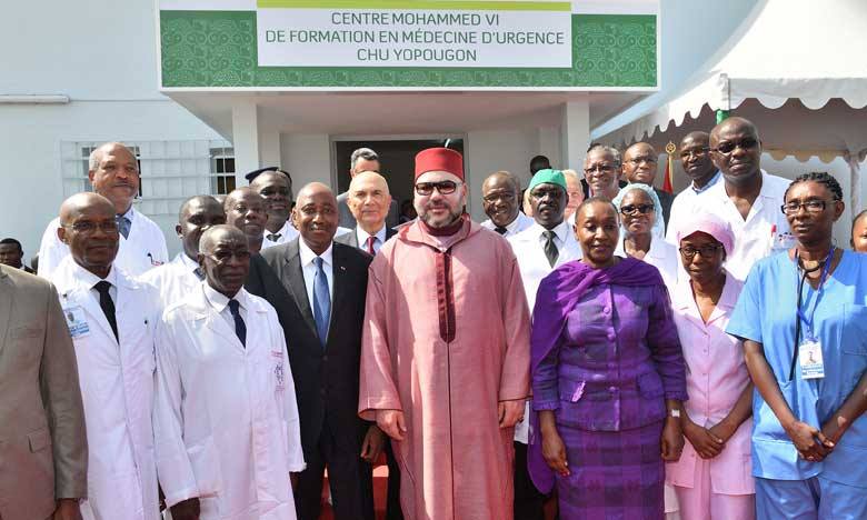 Mohammed VI inaugure un centre de formation en médecine à Abidjan...